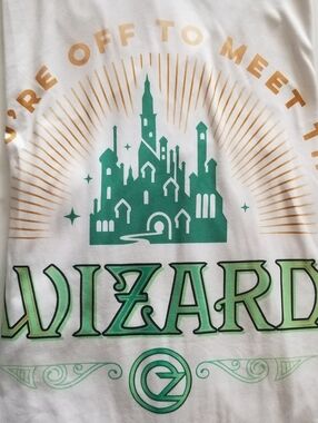 Wicked Universal Studios Off To Meet The Wizard Sleep Shirt Tee XL